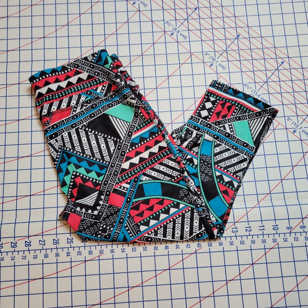 Colorful Geometric Workout Leggings